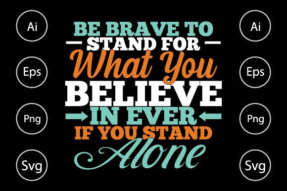 Be Brave Graphics for Crafts