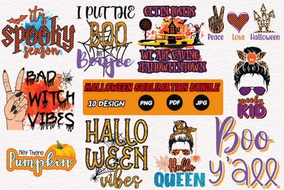 Halloween Sublimation Design Bundle V-2