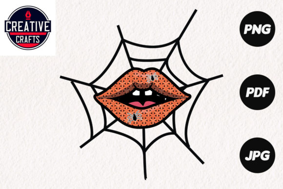 Halloween Sublimation Lips Graphics for Crafts