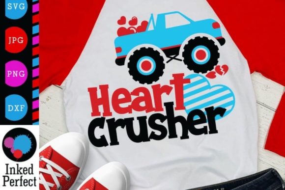 Heart Crusher: Valentine Graphics for Crafts