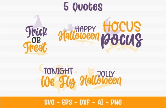 Trick Halloween Quotes: Graphics for Crafts